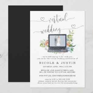 Invitation de mariage virtuelle Ordinateur porta