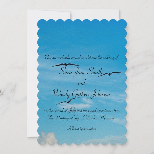 Invitation de Mariages de vol (Devant)