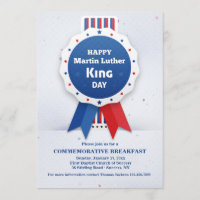 Invitation de Martin Luther King Ribbon