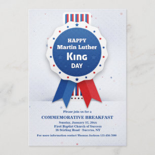 Invitation de Martin Luther King Ribbon