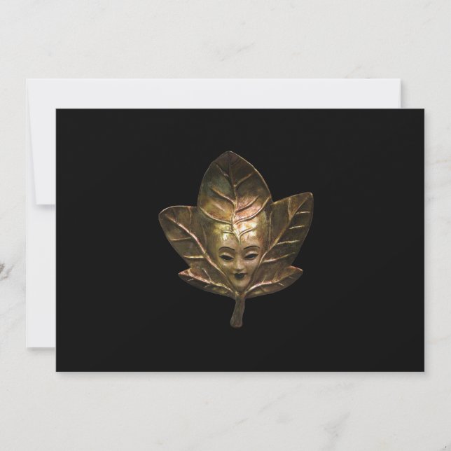 Invitation de masques vénitiens (Devant)