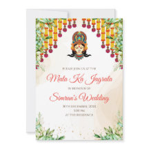 Invitation de Mata ki Chowki et invitations de Mat