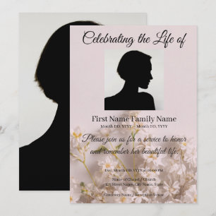 Invitation de mémorial de fleur sauvage