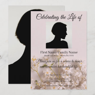 Invitation de mémorial de fleur sauvage