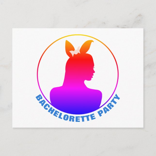 Invitation de Miami Bunny Girl Bachelorette Party (Devant)