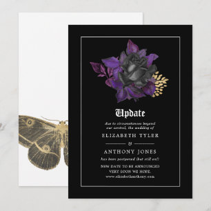 Invitation de mise à jour de mariage gothique Hall