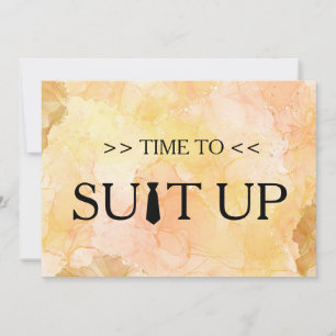Invitation de mise en tenue de fond blanc