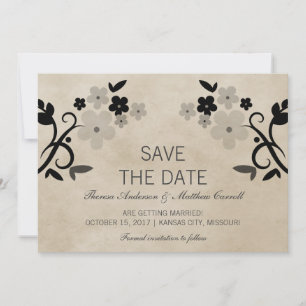Invitation de mise en vente à la date grise douce 