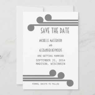 Invitation de mise en vente chic et simple grise