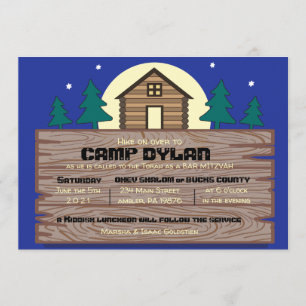 Invitation de Mitzvah de barre de bat mitzvah de