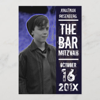 Invitation de Mitzvah de barre de groupe de rock