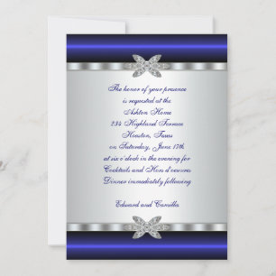 Invitation de modèle de cocktail party argent et b