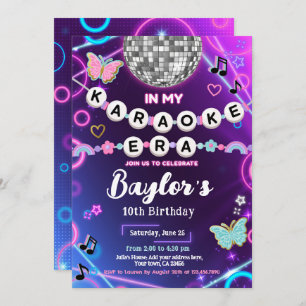 Invitation de mon parti de l'ère karaoké