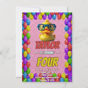 Invitation de naissance personnalisée pour enfants