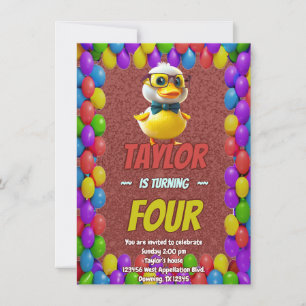 Invitation de naissance personnalisée pour enfants