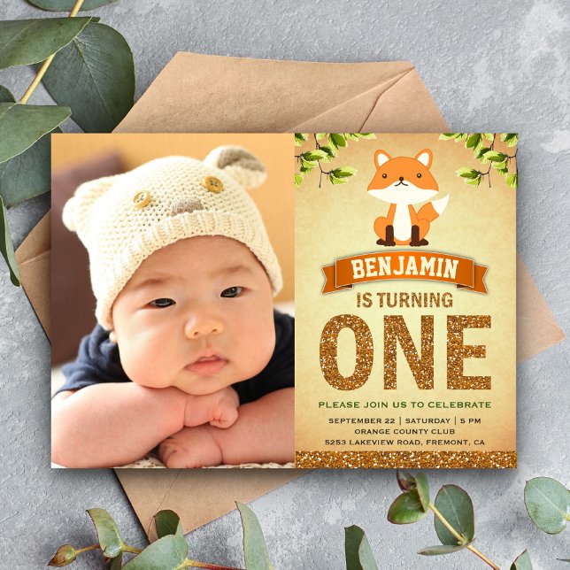 Invitation de naissance pour la première photo de  (Créateur téléchargé)