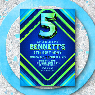 Invitation de Neon 5e anniversaire