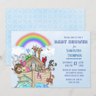 Invitation de Noah's Ark Baby shower