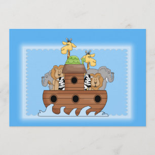Invitation de Noah's Ark Baby shower