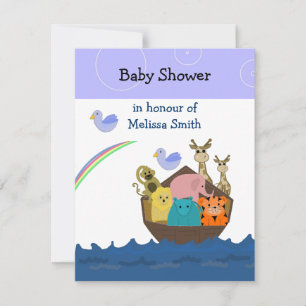 Invitation de Noah's Ark Baby shower