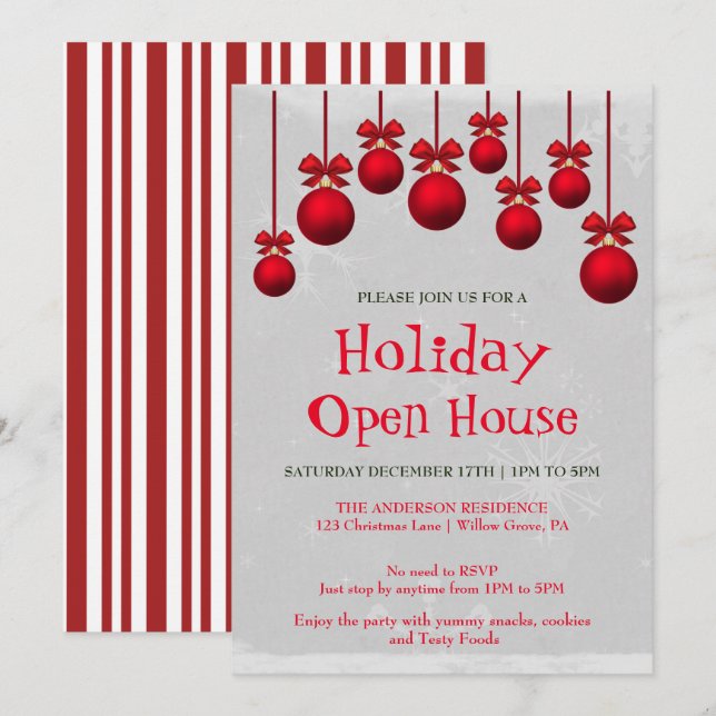 Invitation de Noël (Devant / Derrière)