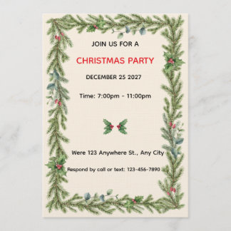 Invitation de Noël