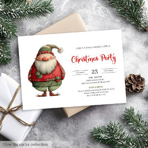 Invitation de Noël amusante et tendance de Père No