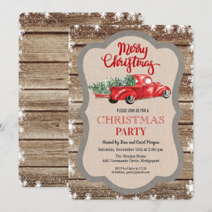 Invitation de Noël au flocon de neige avec vieux c