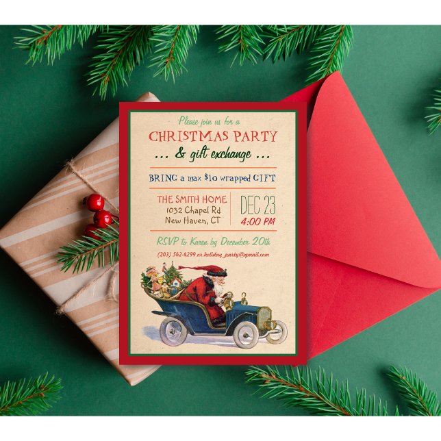 Invitation de Noël au Père Noël (Créateur téléchargé)