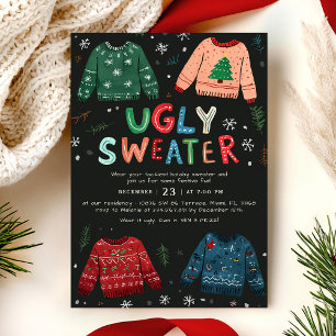 Invitation de Noël au pull moche