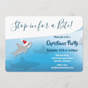 Invitation de Noël aux requins