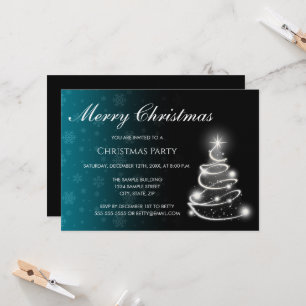 Invitation de Noël avec dégradé de couleur