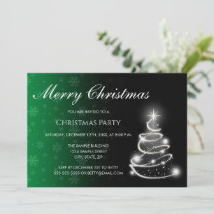 Invitation de Noël avec dégradé de couleur