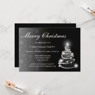 Invitation de Noël avec dégradé de couleur