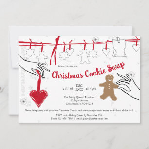 Invitation de Noël Cookie Swap Party