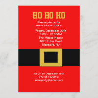 Invitation de Noël de boucle de ceinture de Père