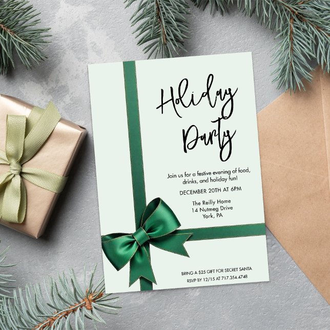 Invitation de Noël de vacances à l'arc vert (Créateur téléchargé)