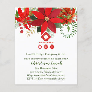 Invitation de Noël d'entreprise (AJOUTER LOGO) Poi
