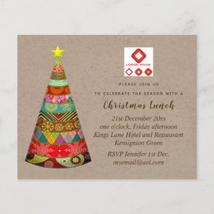 Invitation de Noël d'entreprise (AJOUTER LOGO) Rus