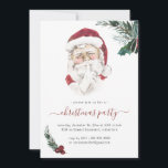 Invitation de Noël du Père Noël vintage<br><div class="desc">Mettez un peu de "plaisir" supplémentaire dans votre shindig de vacances avec cette invitation charmante. Que vous utilisiez cette invitation pour un cocktail de vacances entre amis et en famille ou un mixer de vacances d'entreprise, cette invitation Père Noël vintage est une façon parfaite d'invitation vos invités pour obtenir leur...</div>