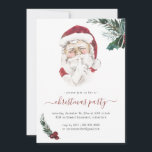 Invitation de Noël du Père Noël vintage<br><div class="desc">Mettez un peu de "plaisir" supplémentaire dans votre shindig de vacances avec cette invitation charmante. Que vous utilisiez cette invitation pour un cocktail de vacances entre amis et en famille ou un mixer de vacances d'entreprise, cette invitation Père Noël vintage est une façon parfaite d'invitation vos invités pour obtenir leur...</div>