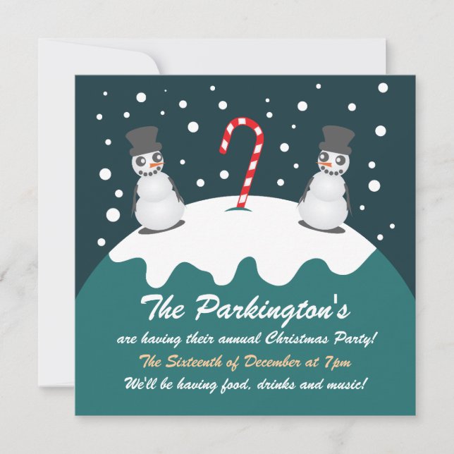 Invitation de Noël du pôle Nord (Devant)