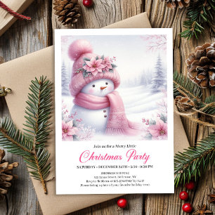 Invitation de Noël éditable Charmant Bonhomme de N