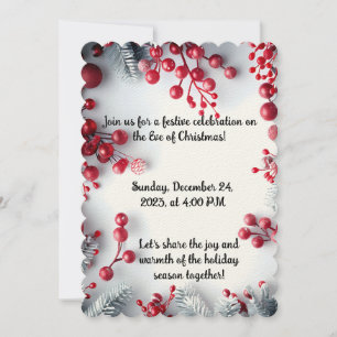 Invitation de Noël Elegant