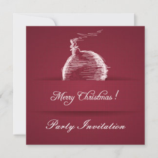 invitation de Noël élégante aux fruits rouges