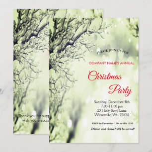 Invitation de Noël festive élégante
