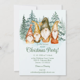 Invitation de Noël Gnome