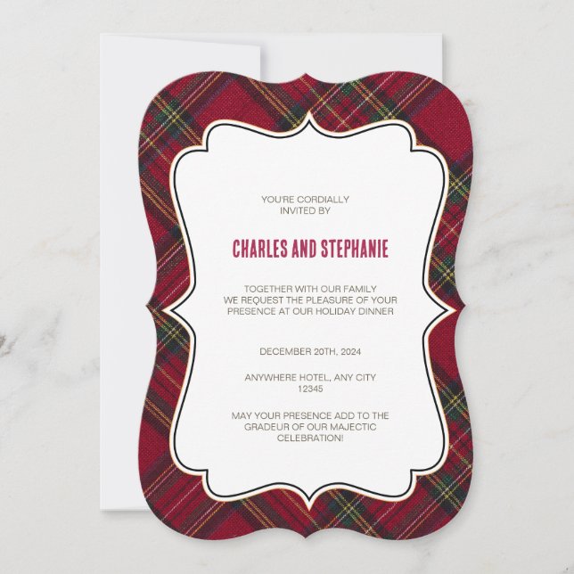 Invitation de Noël, invitations de Noël (Devant)