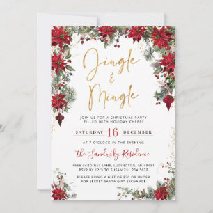 Invitation de Noël Jingle & Mingle