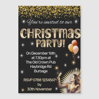 Invitation de Noël magnétique